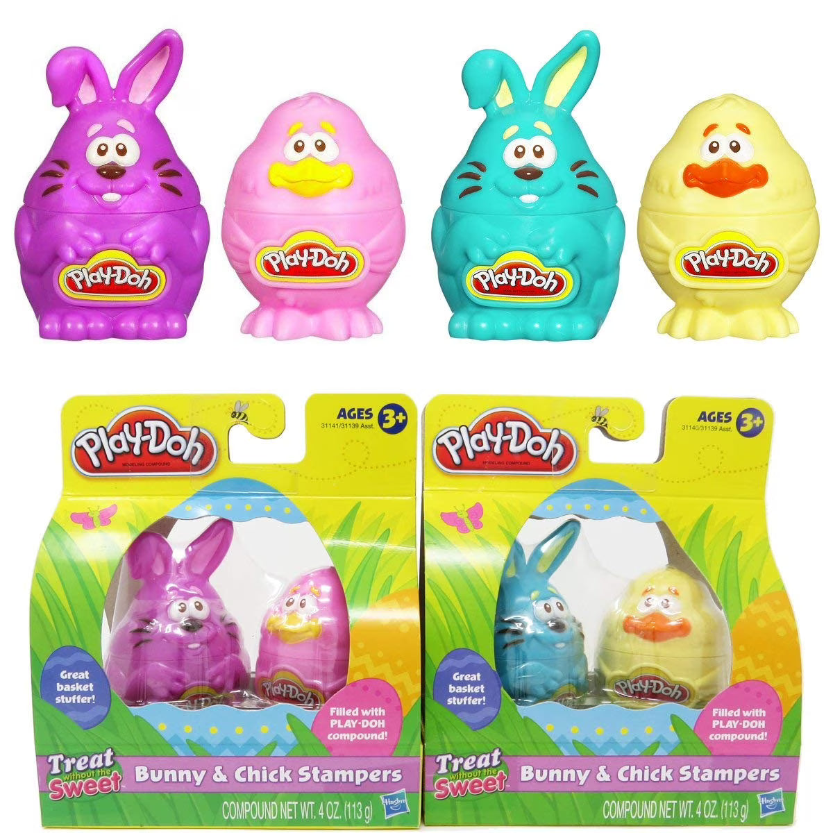 Play-Doh Easter Bunny & Chick Stampers M48092