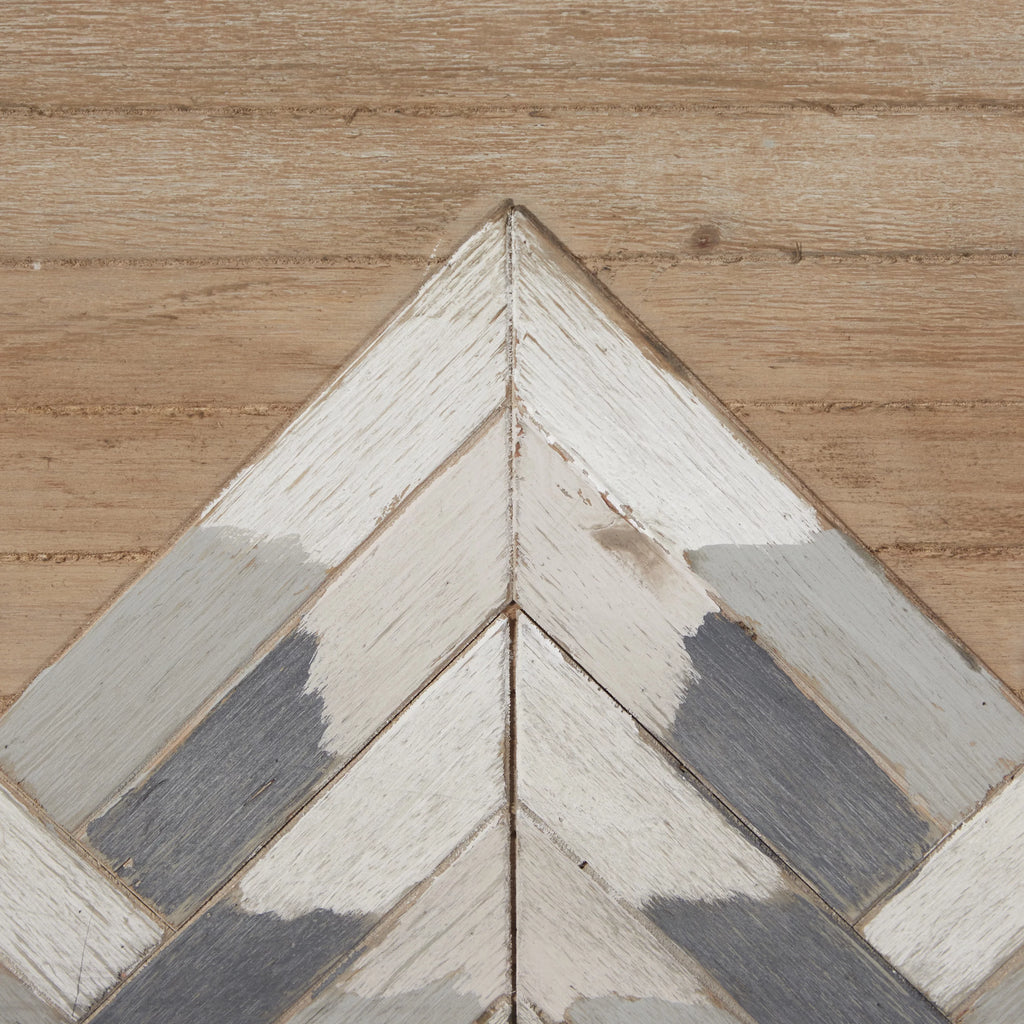 Brown Wood Mountain Geometric Wall Decor K6267