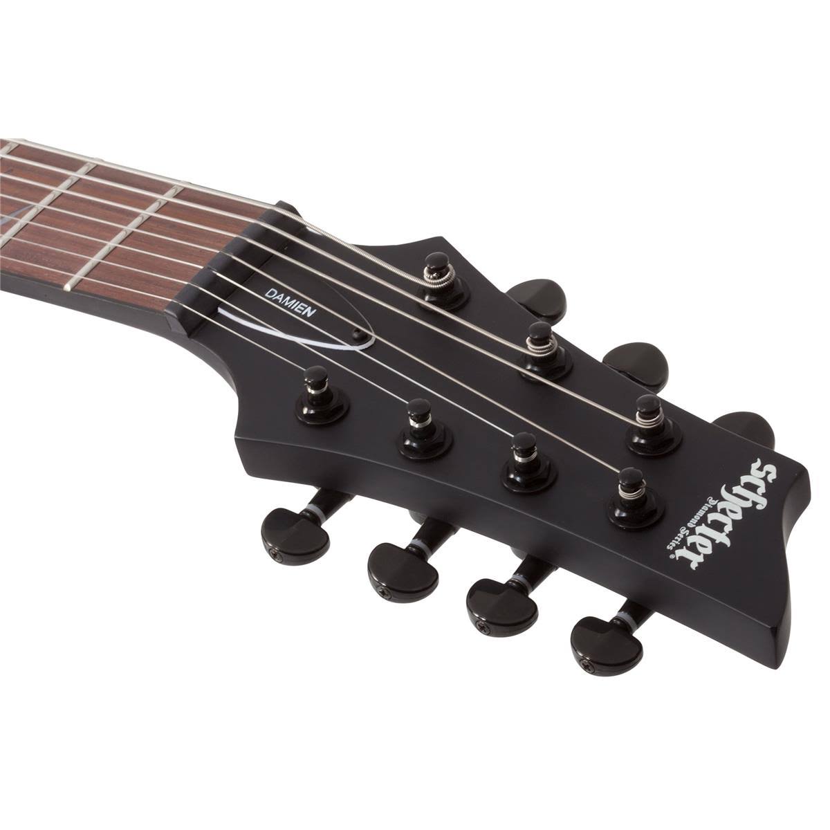 Satin Black 7-String Electric Guitar A662