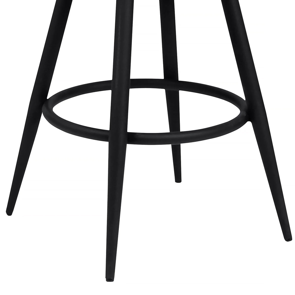 26 Inch Swivel Counter Stool Armchair, Camel, Faux Leather M24233