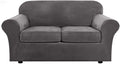 Gray Polyester Loveseat Slipcover X9780