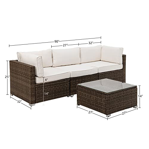 9 Piece Wicker Sectional Sofa with Propane Firepit Table K72945